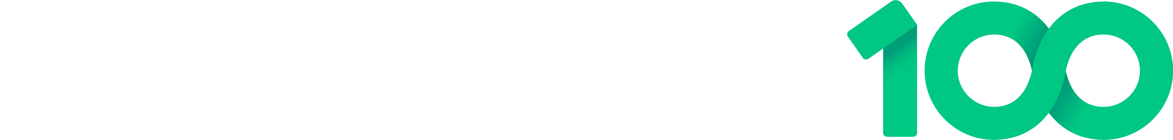 Project 100 Logo White